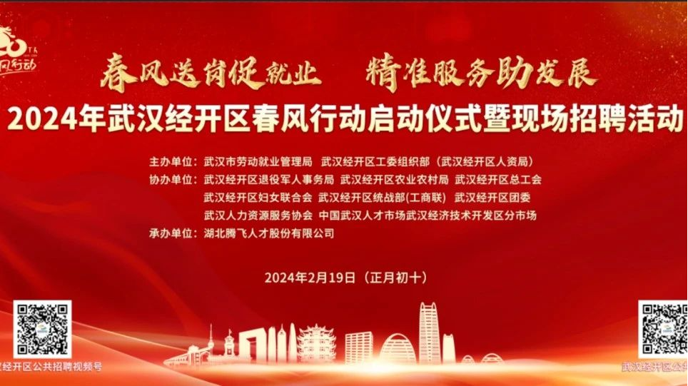 60家企業，4626個崗位，武漢經開區春風行動首場招聘會“龍”重開場